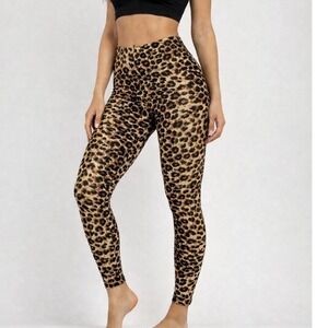 Leggings Depot Leopard Print Fleece Lined Leggings One Size Cozy Warm